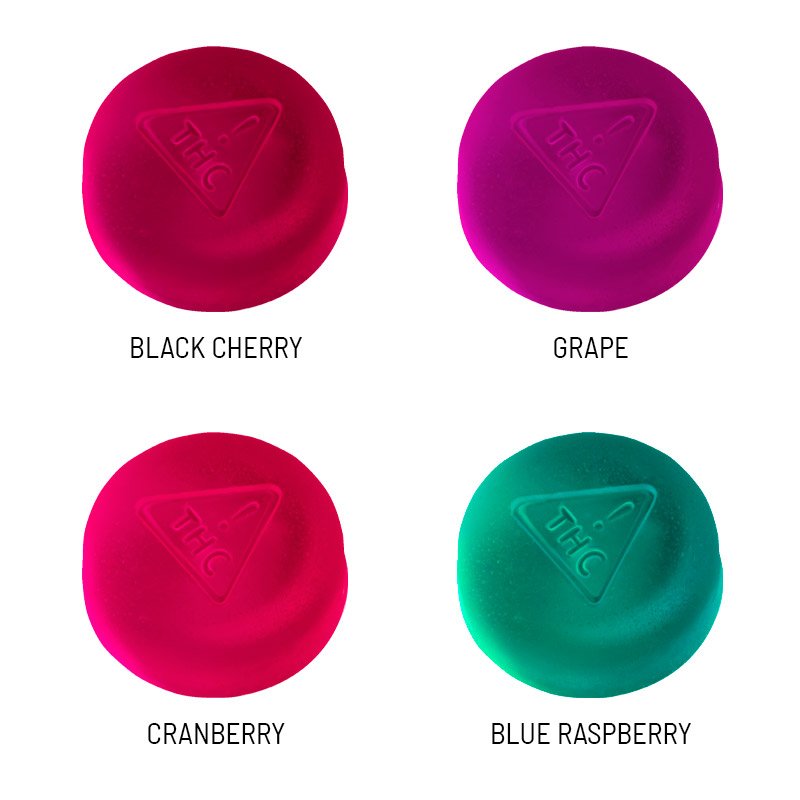 twisted extracts – indica extra strength jelly bites (500mg thc) – berry mix