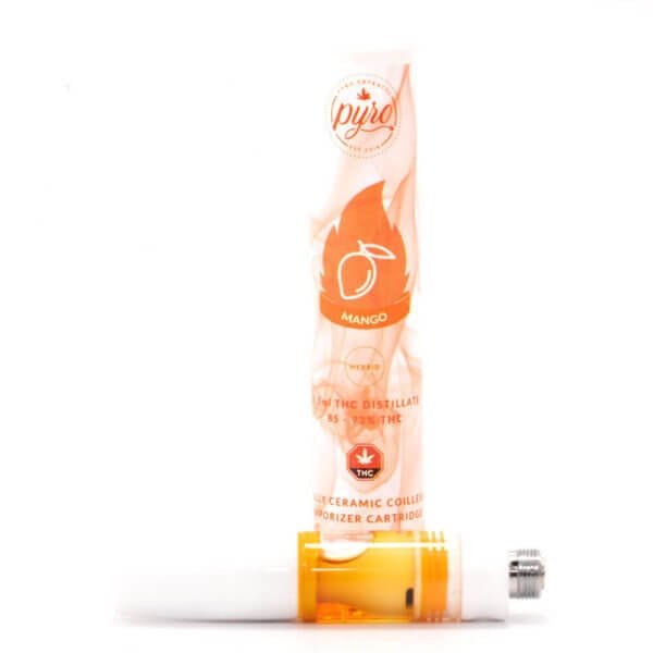 mango thc distillate ceramic cartridge (pyro extracts) 0.5ml