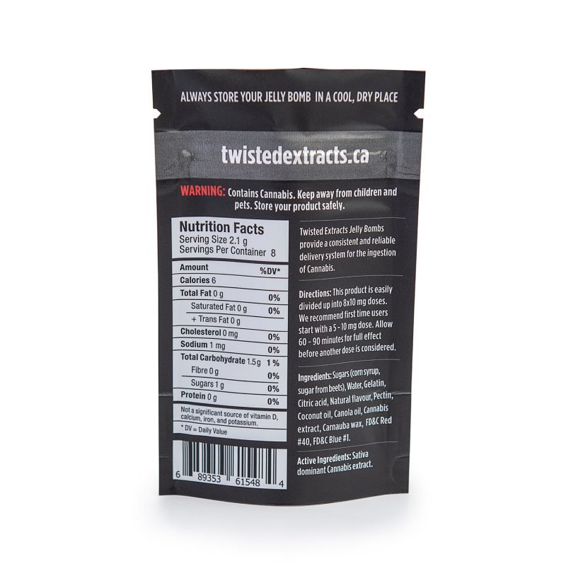 twisted extracts grape halley’s comet 1:1 jelly bomb thc/cbd
