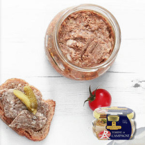 **ON SPECIAL Best Before: 06/07/24 Country Terrine Glass Jar 180g - Jean Larnaudie